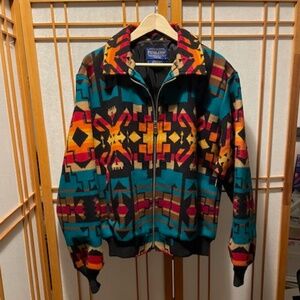 Mens Pendleton Wool Blend Jacket - Cave Creek Pattern - Multi-colored